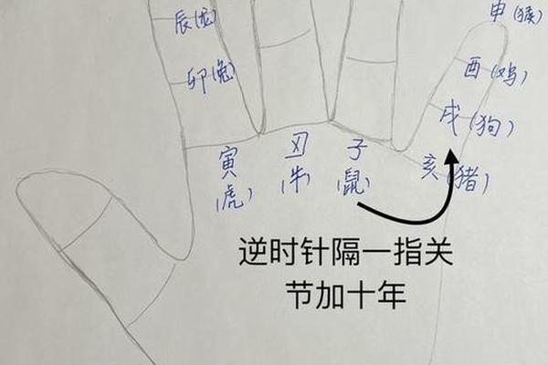 天干地支对应手上,天干地支表