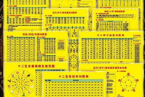 甲子天干地支关系-天干地支五行对照表