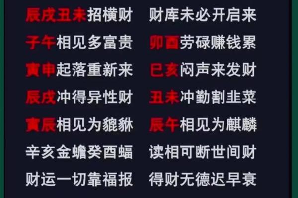 财旺天干地支;天干地支看财运