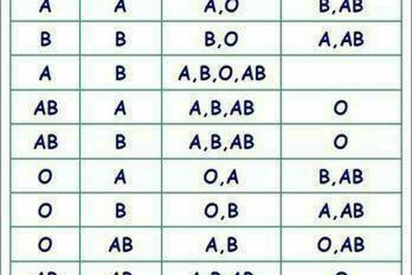 ab加a血型宝宝会是什么血型 AB十a生出小孩O型