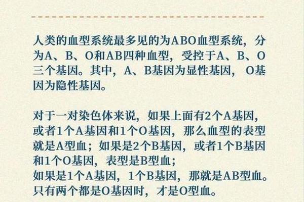 父亲0型母亲a型孩子什么血型、O型血为啥很难生儿子