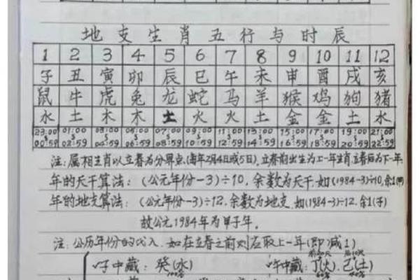 天干地支年的算法;地支纪年法怎么计算