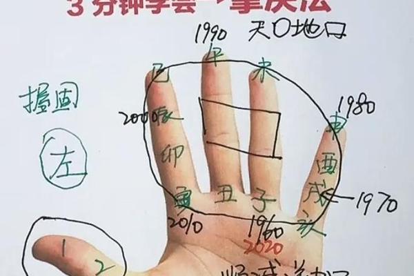 手掐算天干地支、日天干地支怎么推算