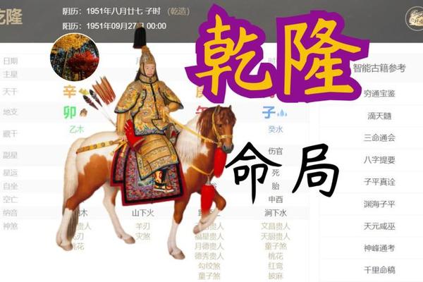 康熙出生天干地支、乾隆八字克尽天下