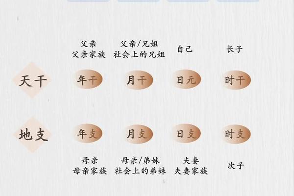 教师的天干地支(四柱干支)
