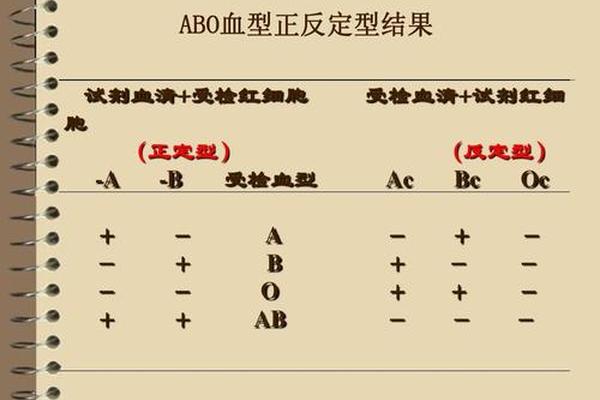正A反A阳性血型,血型的正定型反定型是什么意思