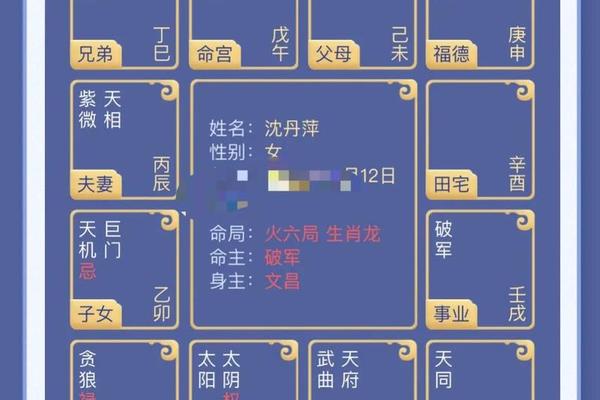 紫微命盘天干地支—紫微排盘免费查询