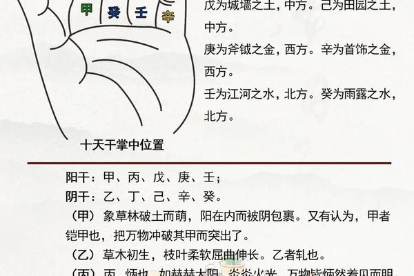 拼音天干地支背诵口诀、天干地支背诵口诀手指图