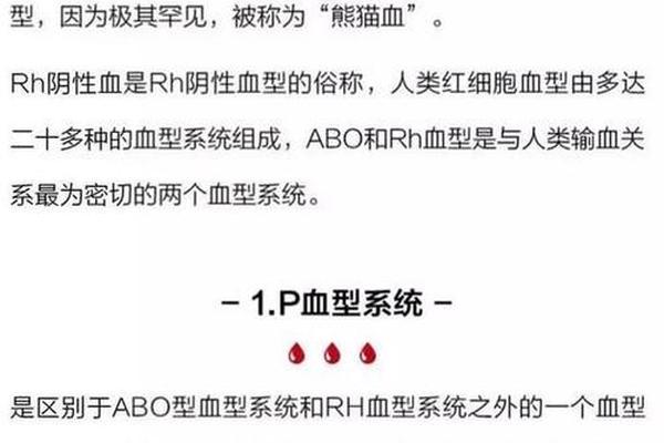 a血型的rh阴性_熊猫血是什么血型