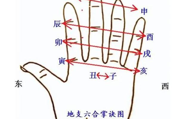 天干地支掌上怎么飞,天干手上掌诀图