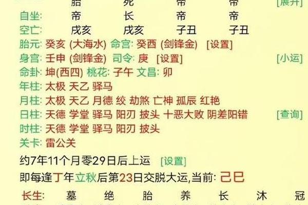 天干地支带大运(走什么大运能发财)