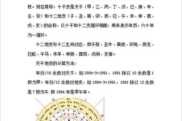 天干地支纪年规律 天干地支纪年法口诀