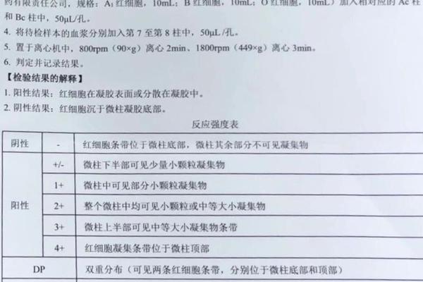血型凝胶元a—微柱凝胶血型鉴定是什么