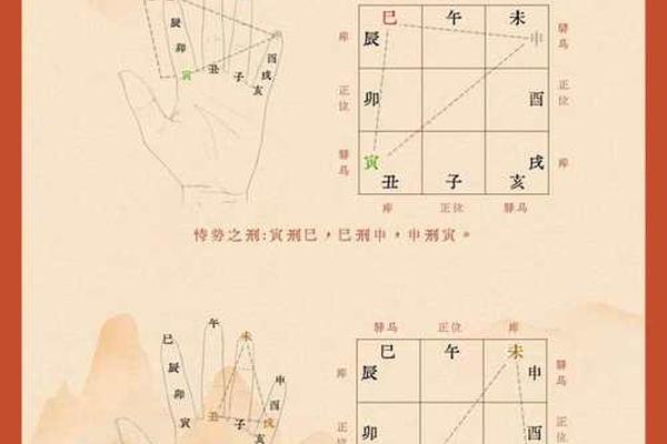 天干地支手掌记忆图;手掌八卦图