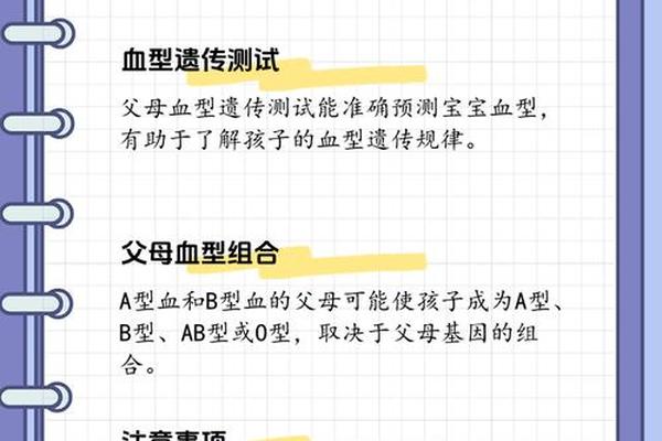 a型血b型孩子什么血型;b型血为什么是熊猫血