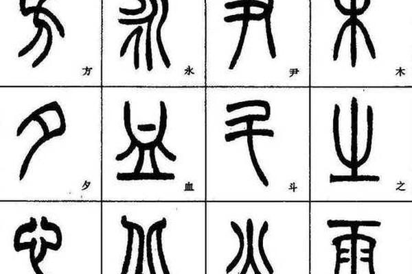 天干地支的篆书-天干地支小篆对照表