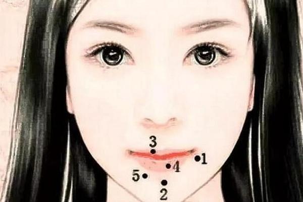 女嘴唇痣相_女人上唇嘴巴痣图片