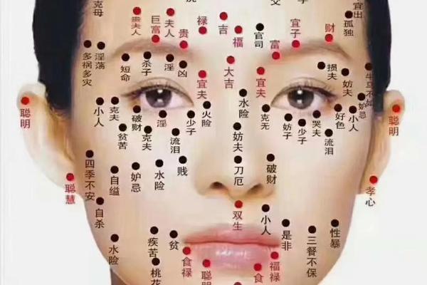 痣相女人眼皮部痣相图解,女生痣相图解大全脸上