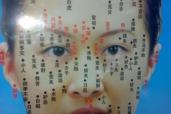 女人脸部痣相的图解—女人脸上的痣图解左右