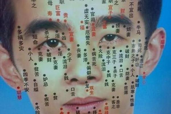 痣相男性脸部痣相图解-男人面部痣相最准图