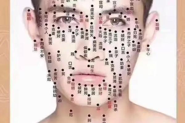 面部痣相男图左右(男子脸上的痣图解 面相图)