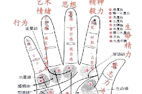 影响感情的十大吉凶痣相;手掌痣相图解